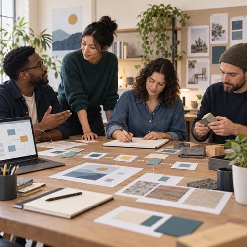 People examining how technology intersects with real work