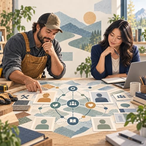 Two occupational profiles arranged for careful comparison