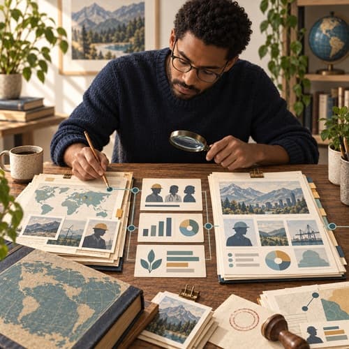 A researcher tracing occupational claims back to public source records